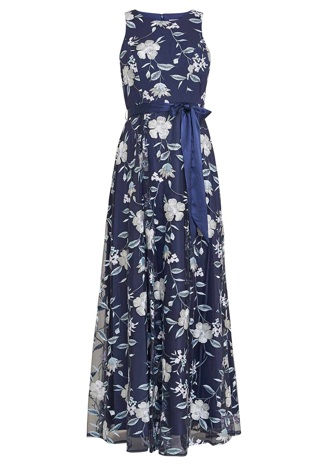 Gina Bacconi Blue Judith Maxi Dress