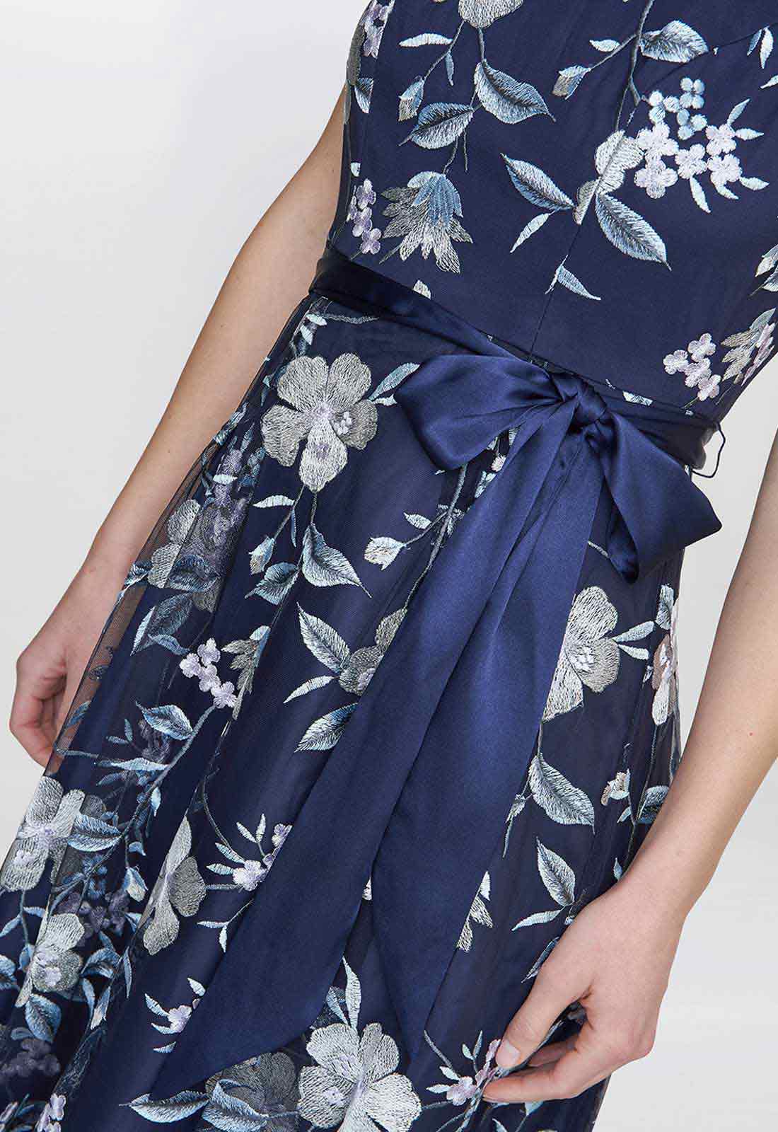 Gina Bacconi Blue Judith Maxi Dress