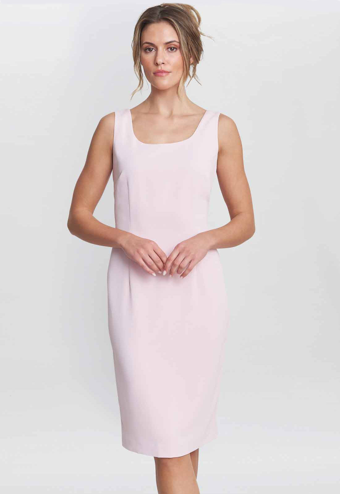 Gina Bacconi Pink Corinne Crepe Dress And Jacket