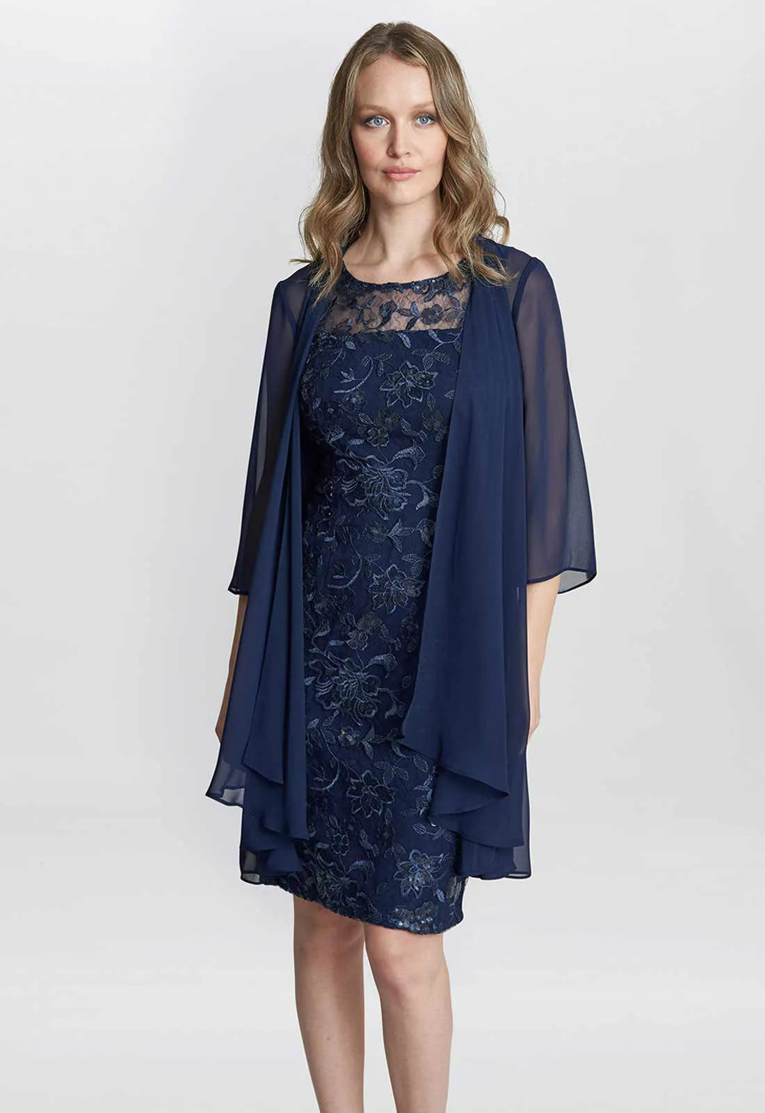 Gina Bacconi Blue Hayley Dress and Jacket