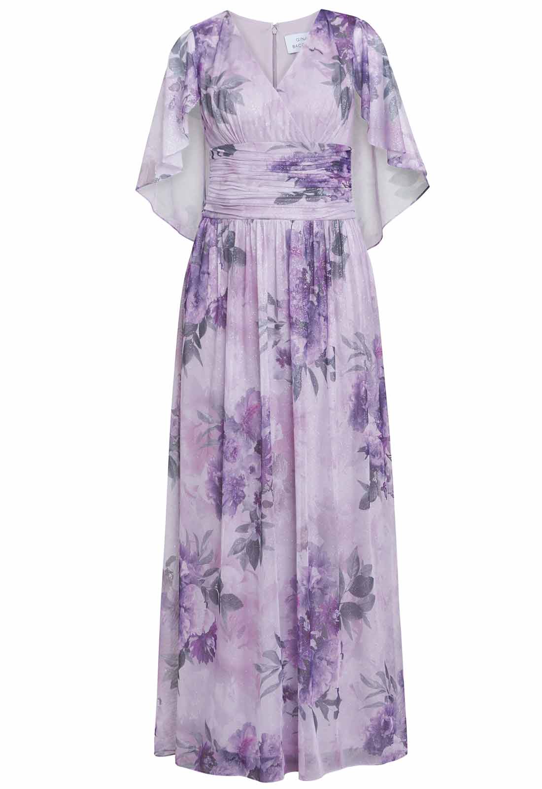 Gina Bacconi Pink Caroline Print Maxi Dress