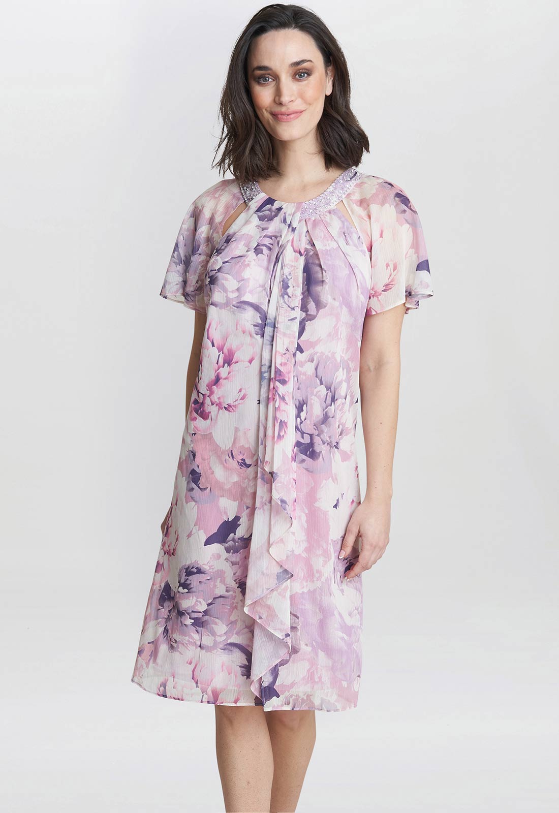 Gina Bacconi Lilac Erika Print Dress