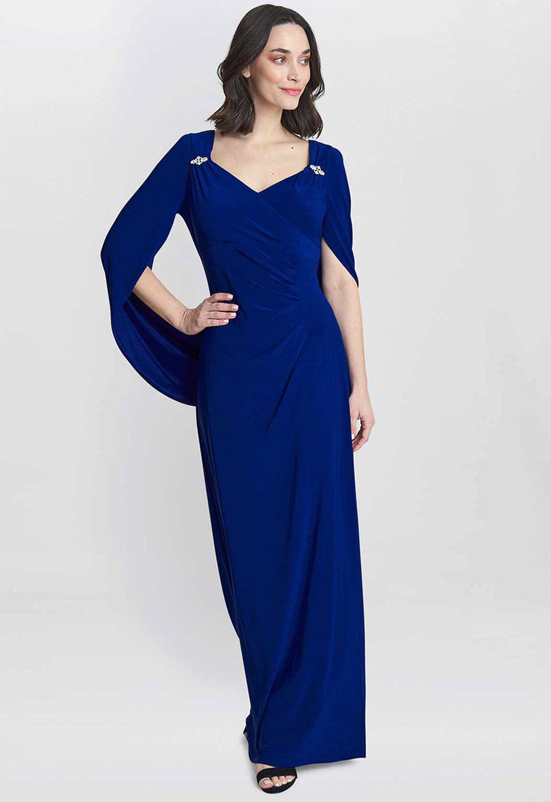 Gina Bacconi Blue Jenna  Maxi Dress