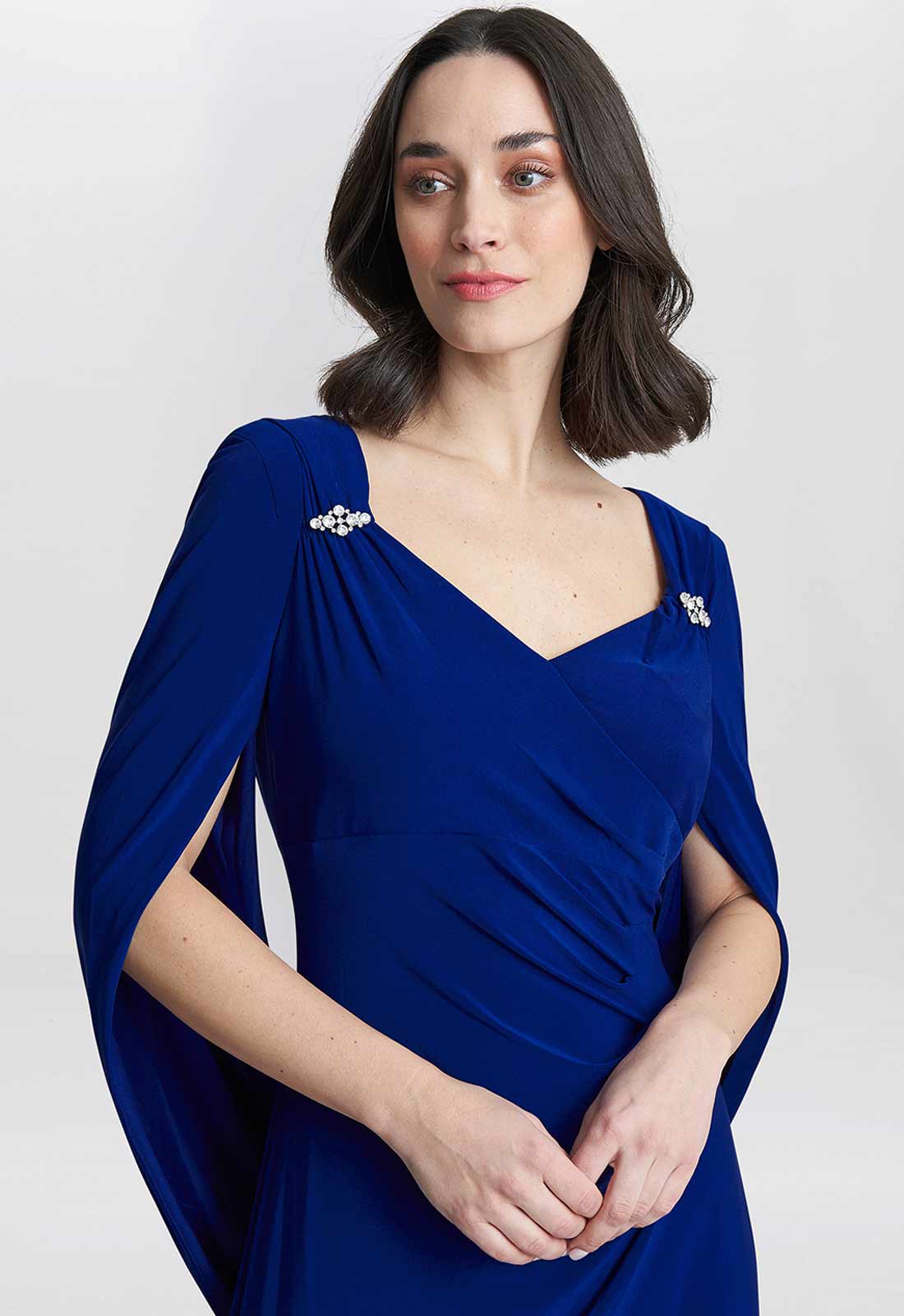 Gina Bacconi Blue Jenna Maxi Dress