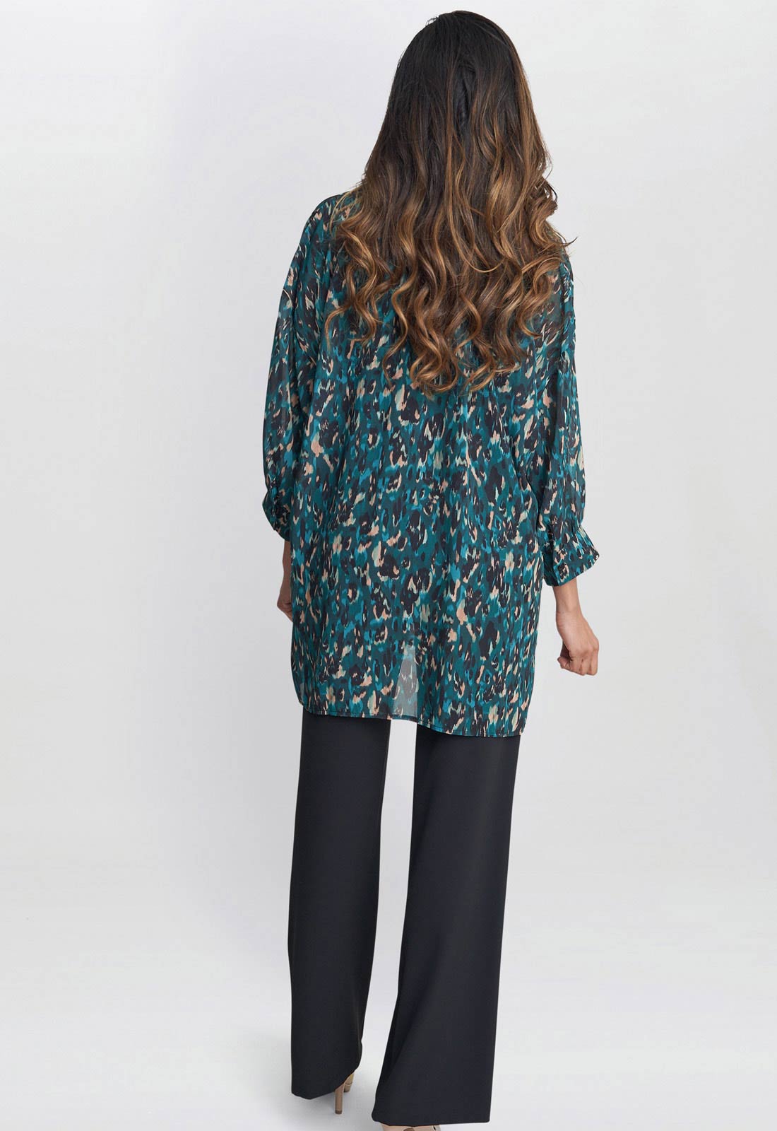 Gina Bacconi Multi Dido Collarless Shirt