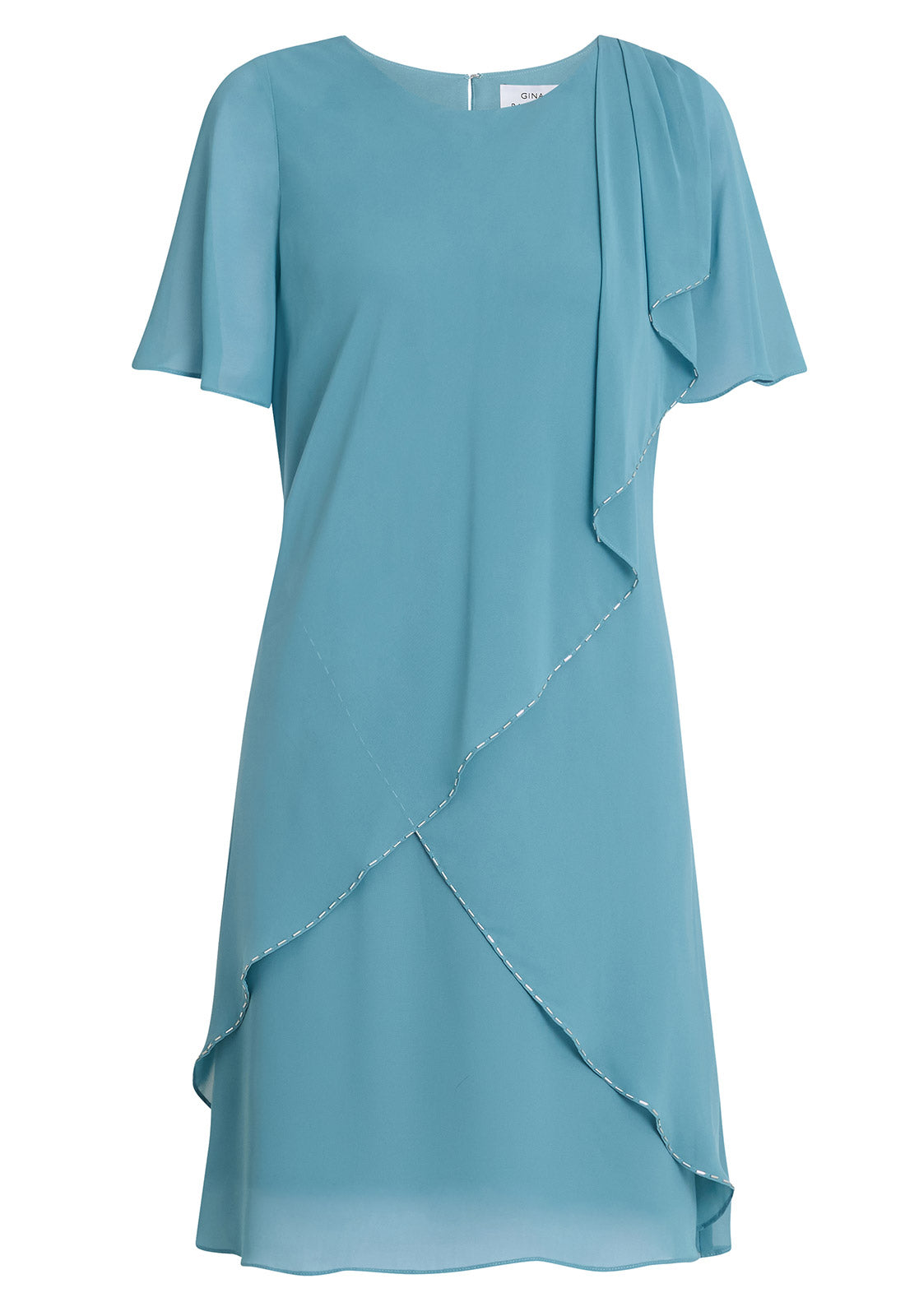 Gina Bacconi Sea Mist Floral Hallie Tier Dress