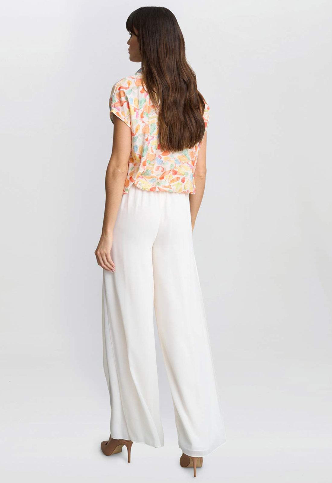 Gina Bacconi Pink Floral Faith Tie Waist Shirt