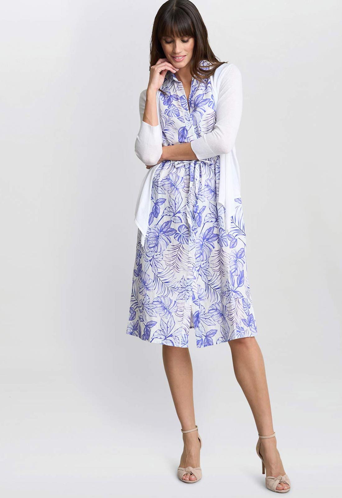 Gina Bacconi White Maya Wrap Top