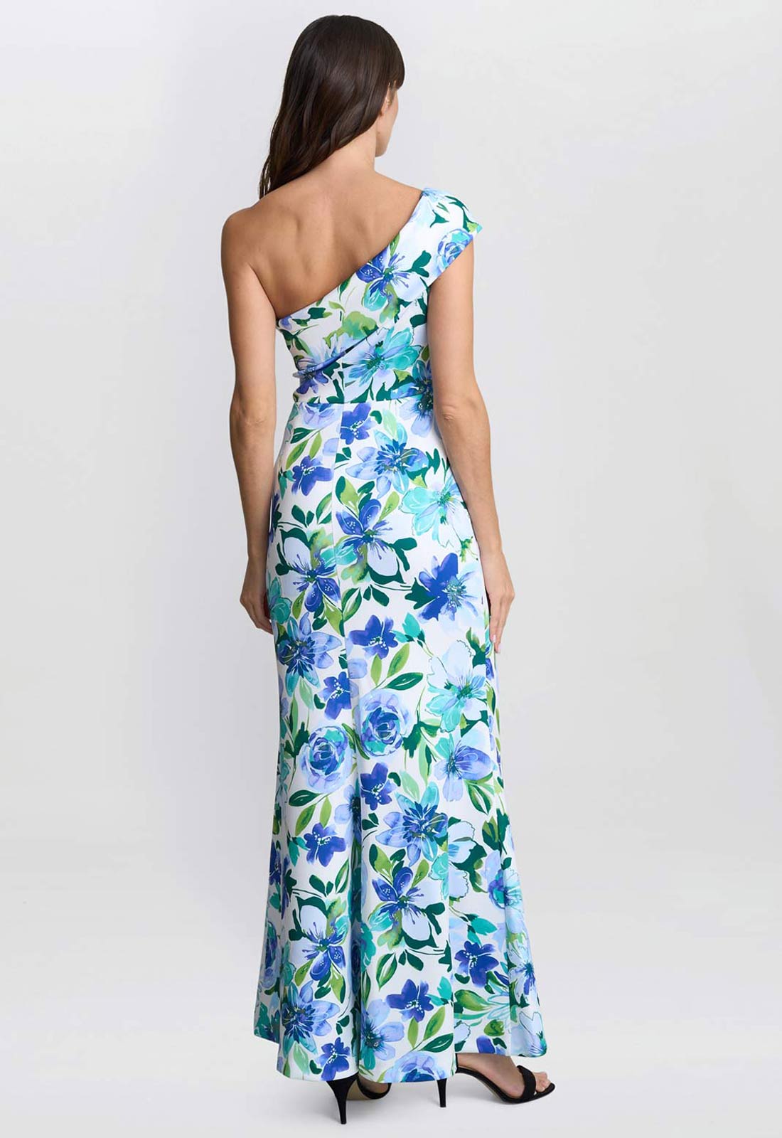 Gina Bacconi Blue Josie Printed Maxi Dress