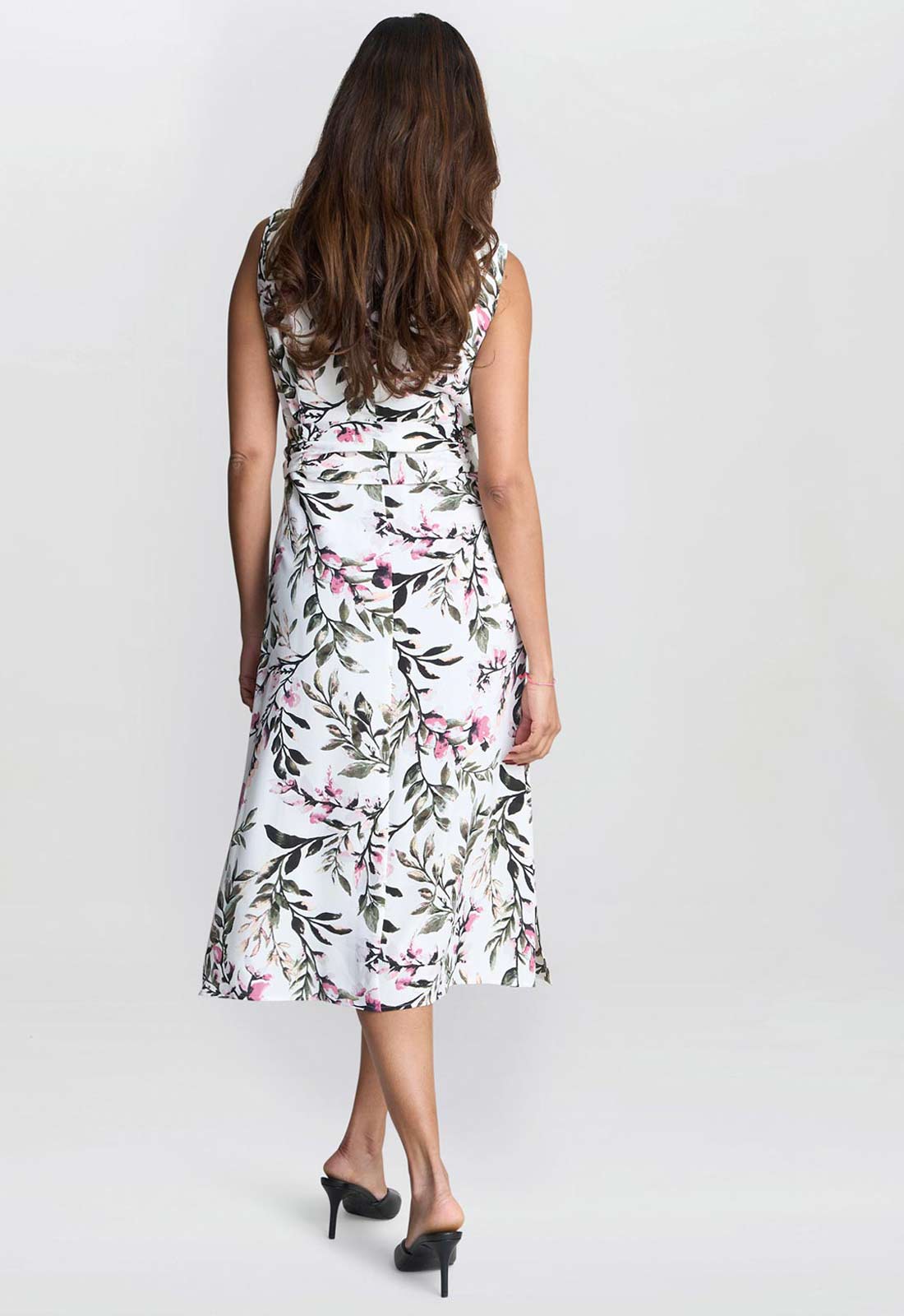 Gina Bacconi Kelly Floral Printed Dress in Multi