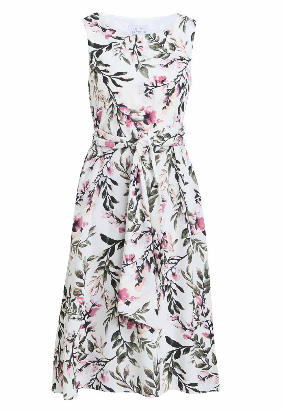 Gina Bacconi Kelly Floral Printed Dress in Multi