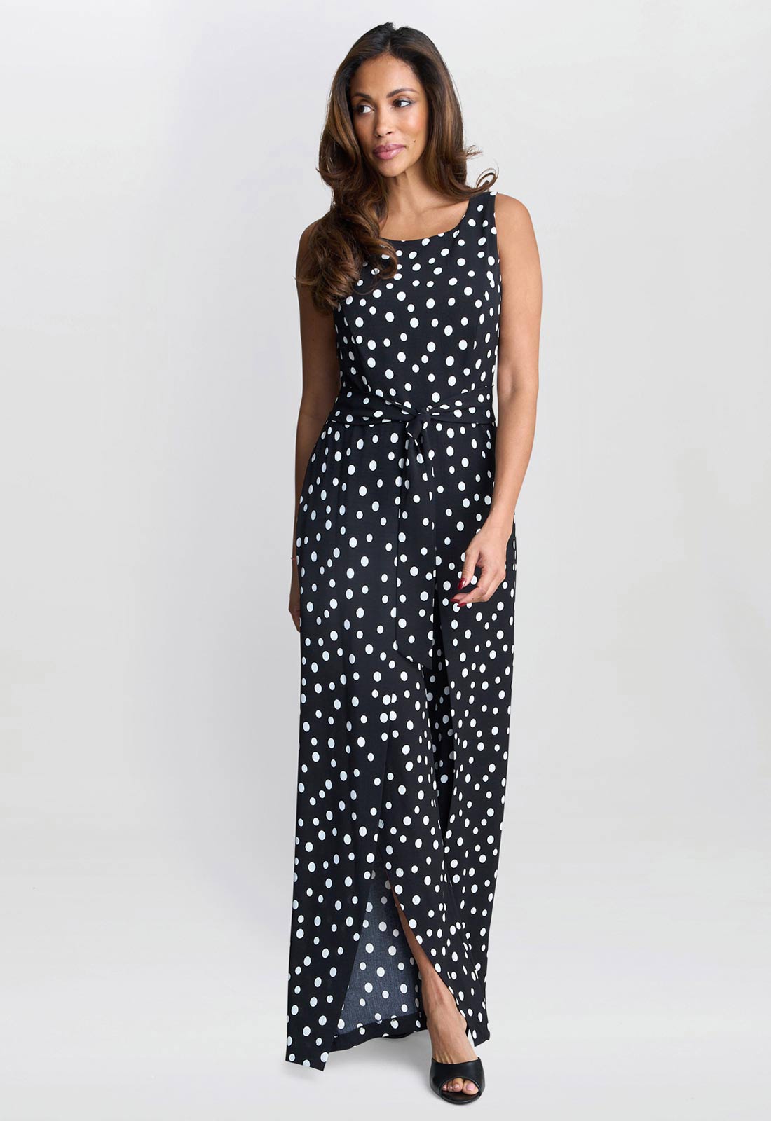 Gina Bacconi Black Jolie Spot Jumpsuit