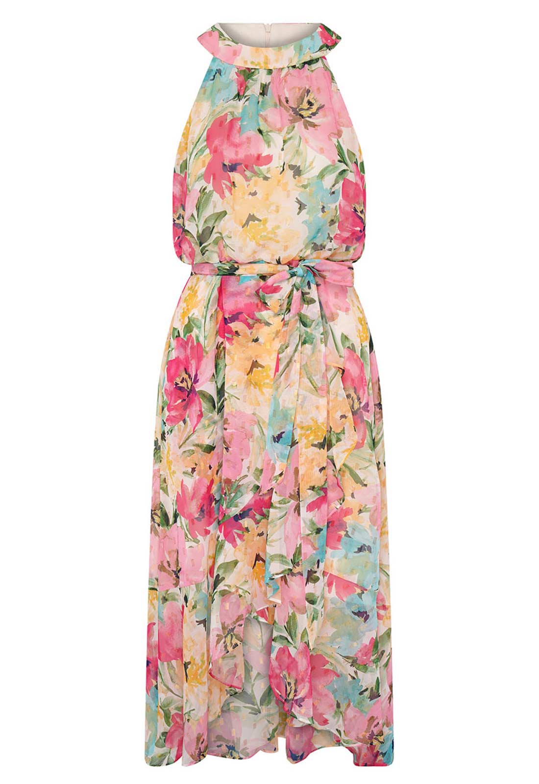 Floral dress on a white background