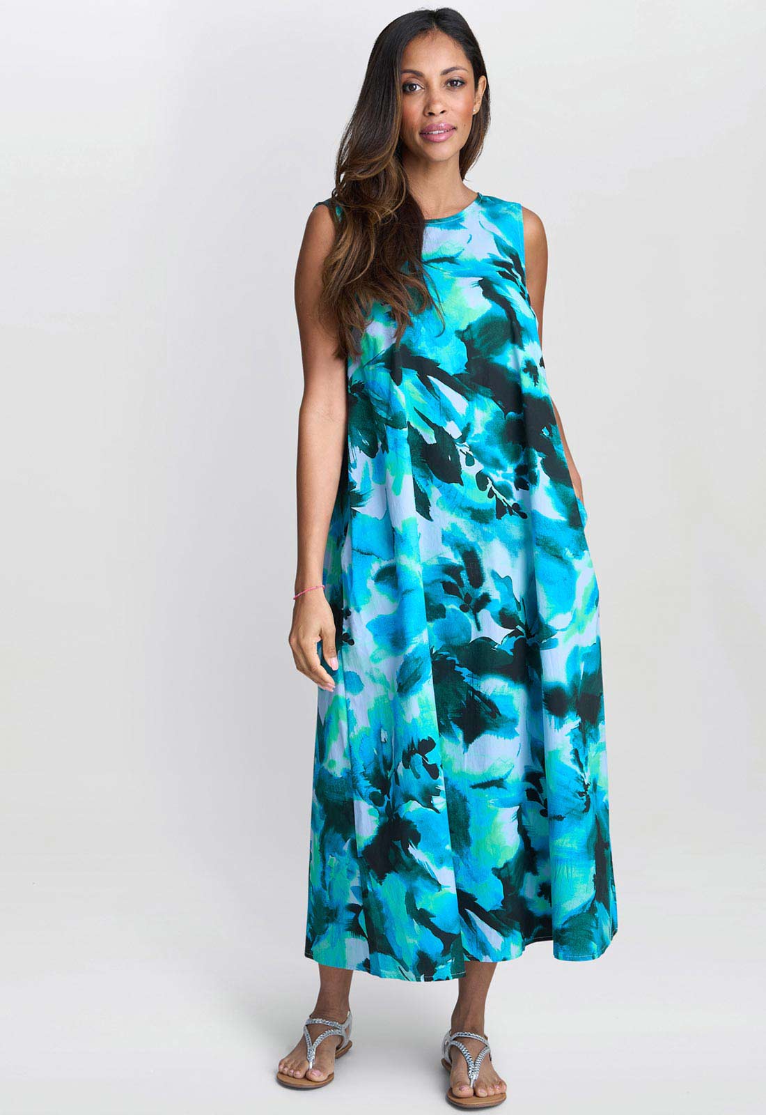Gina Bacconi Blue Rory Shift Dress