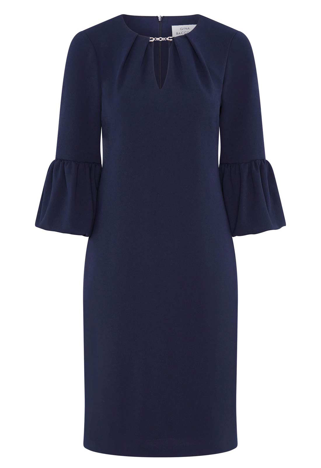 Gina Bacconi NAVY Ivana Navy Shift Dress