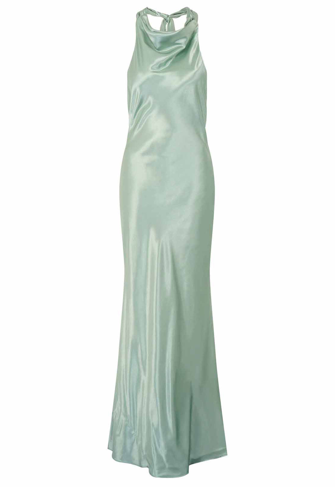 Gina Bacconi SAGE Chassidy Satin Halter Neck Maxi Dress