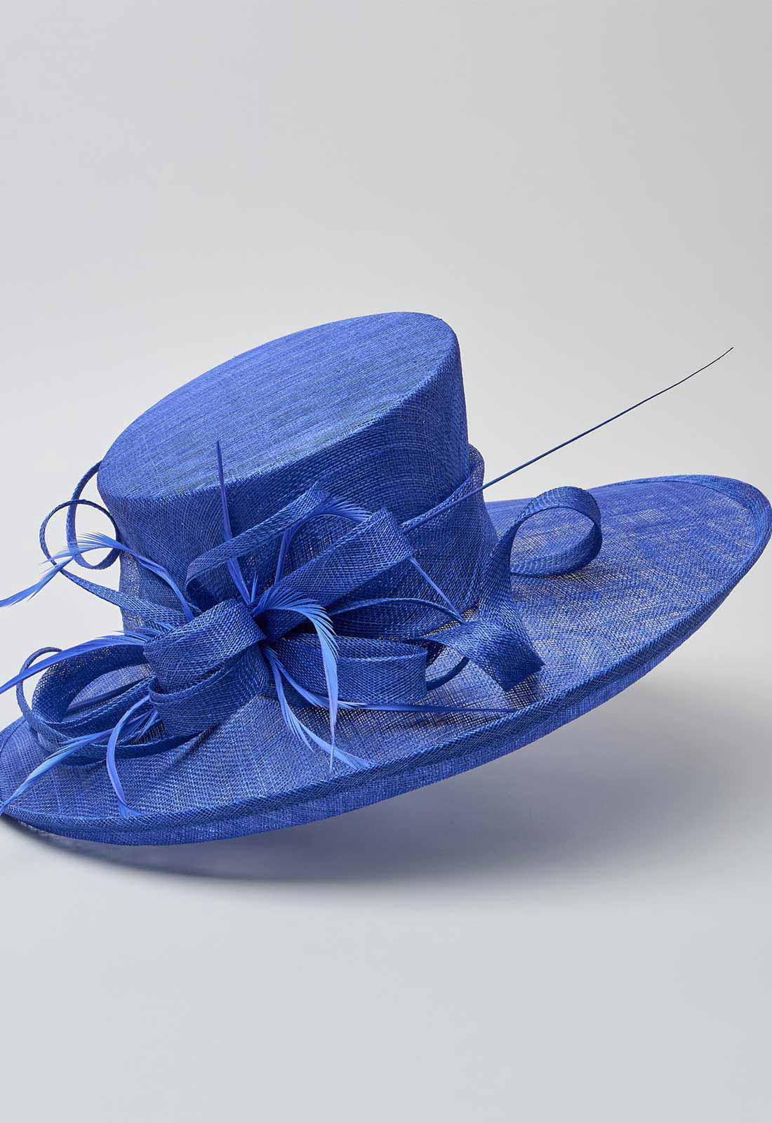 Gina Bacconi Cobalt Wide Brimmed Hat