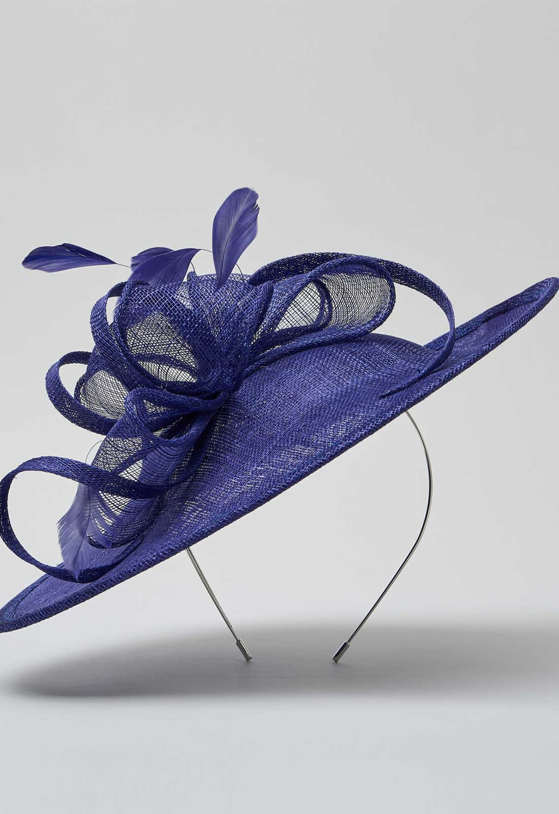 Gina Bacconi Navy Small Oval Fascinator