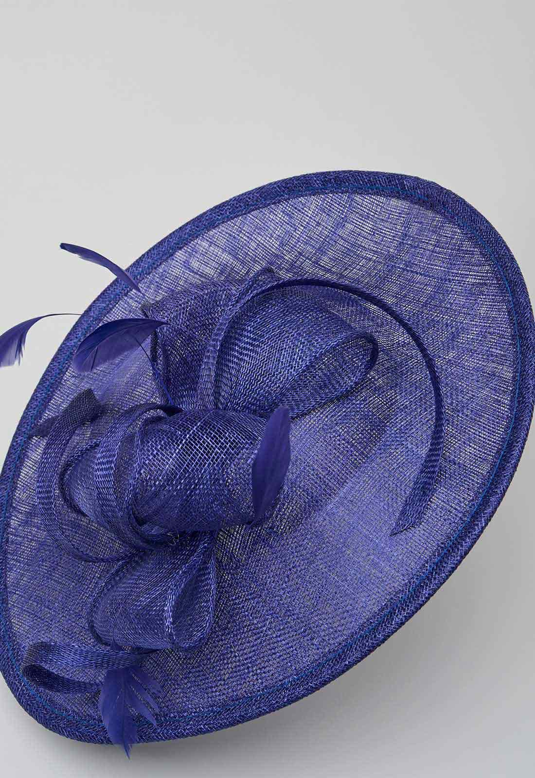 Gina Bacconi Navy Small Oval Fascinator