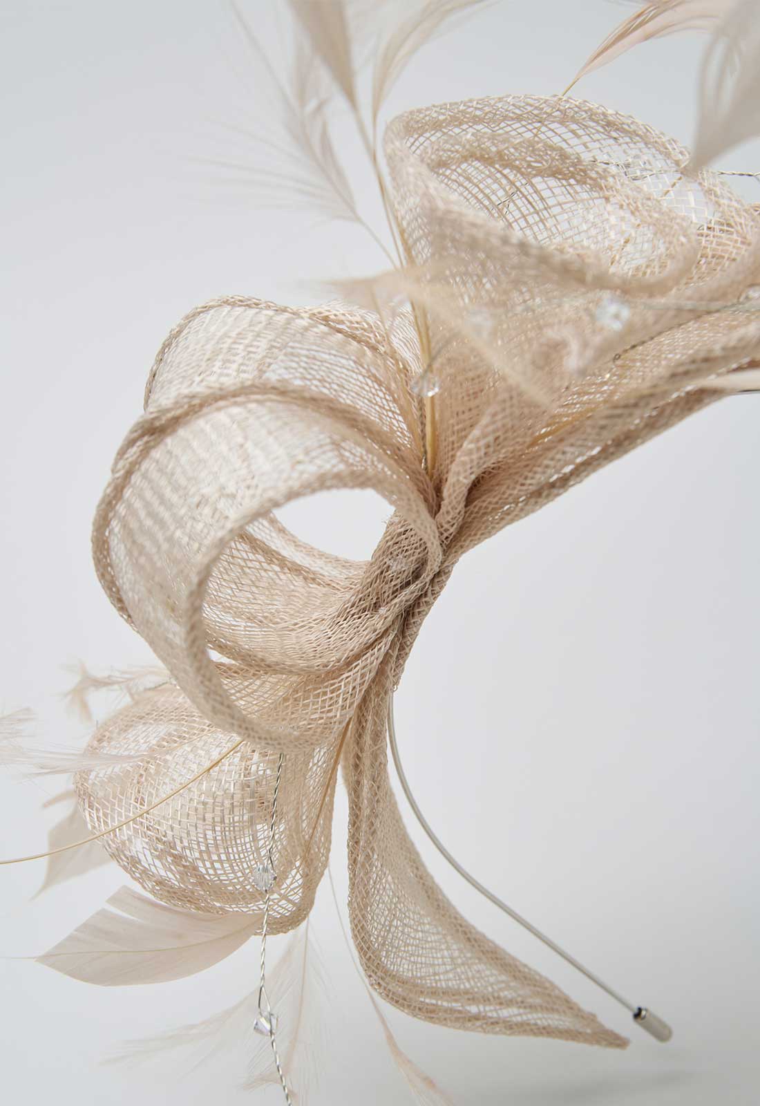 Gina Bacconi Champagne Medium Disc Fascinator