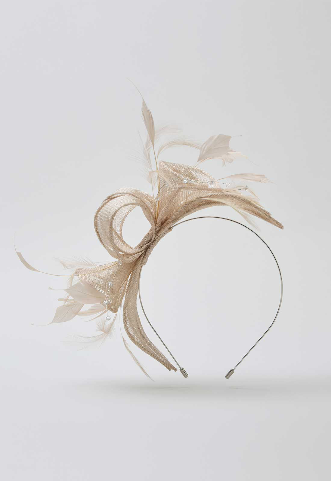 Gina Bacconi Champagne Medium Disc Fascinator