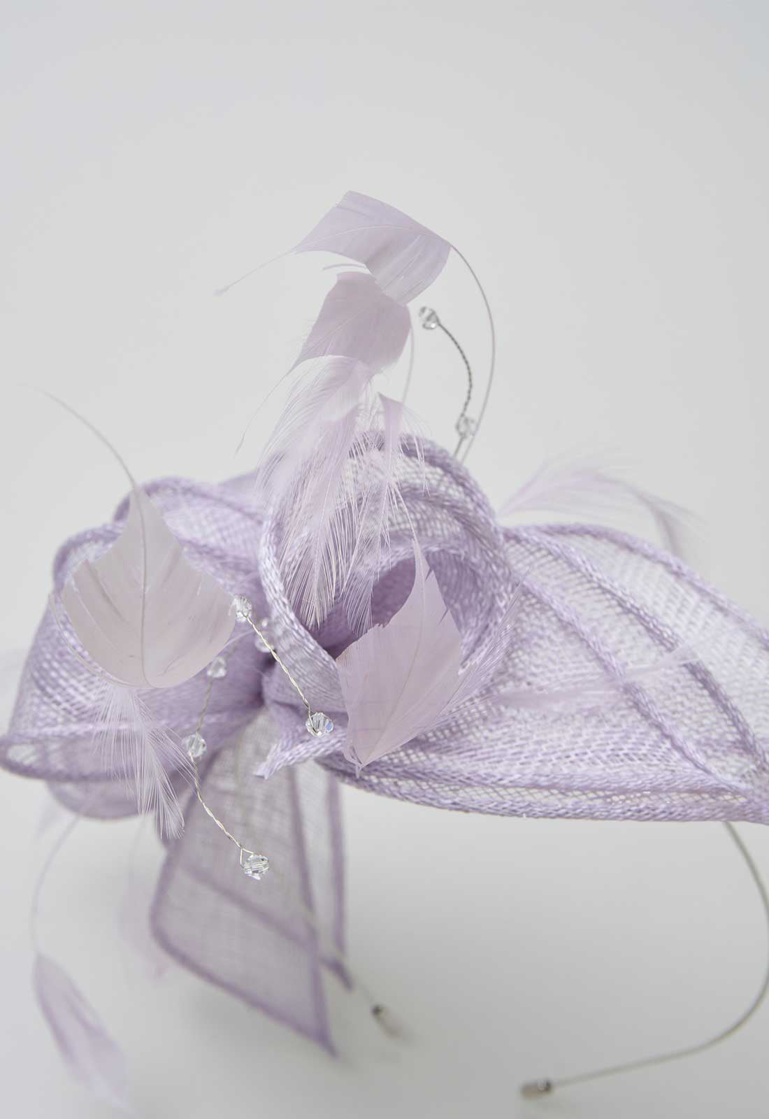 Gina Bacconi Lilac Medium Disc Fascinator