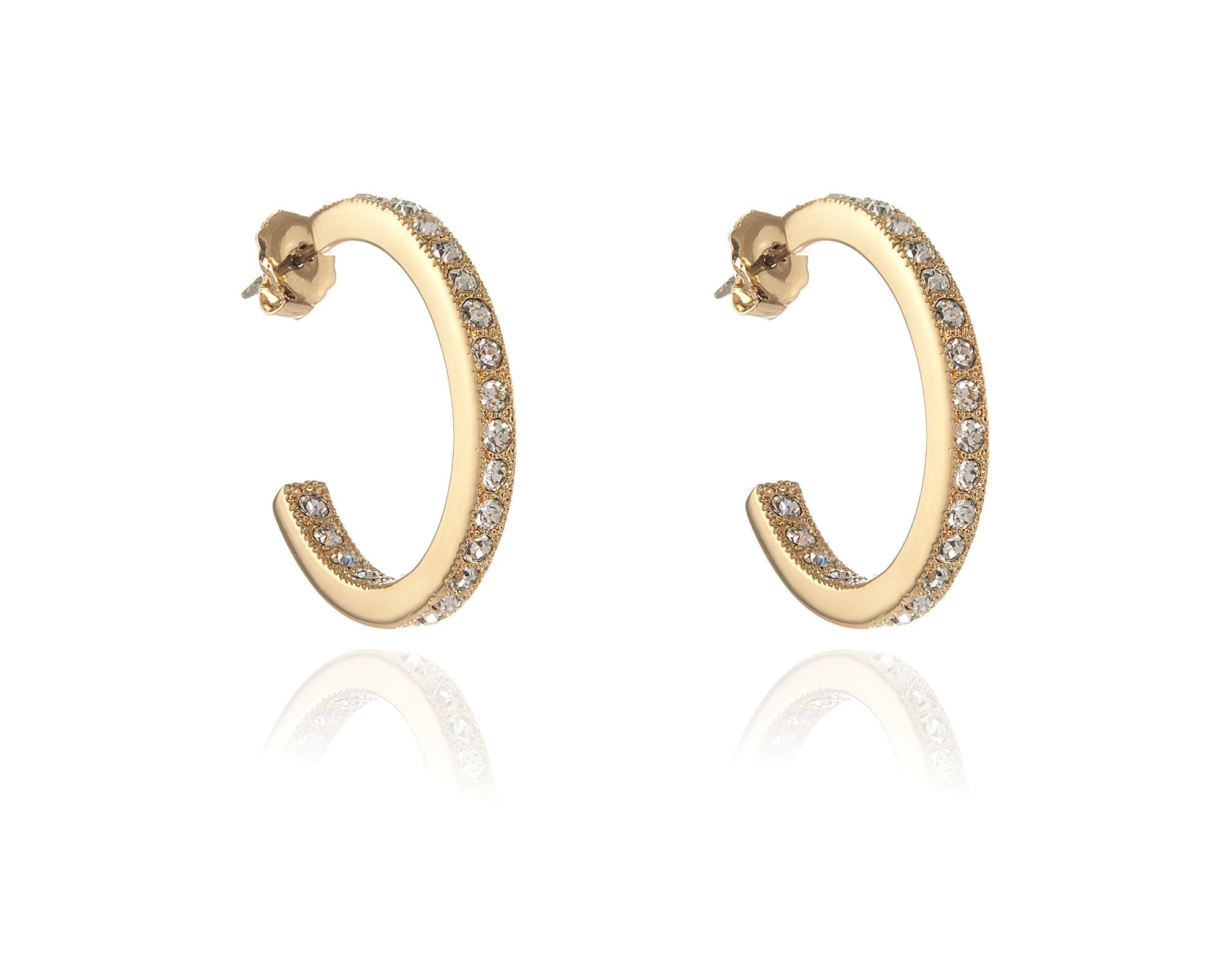 Cachet London Saga Large Gold Hoop Earrings