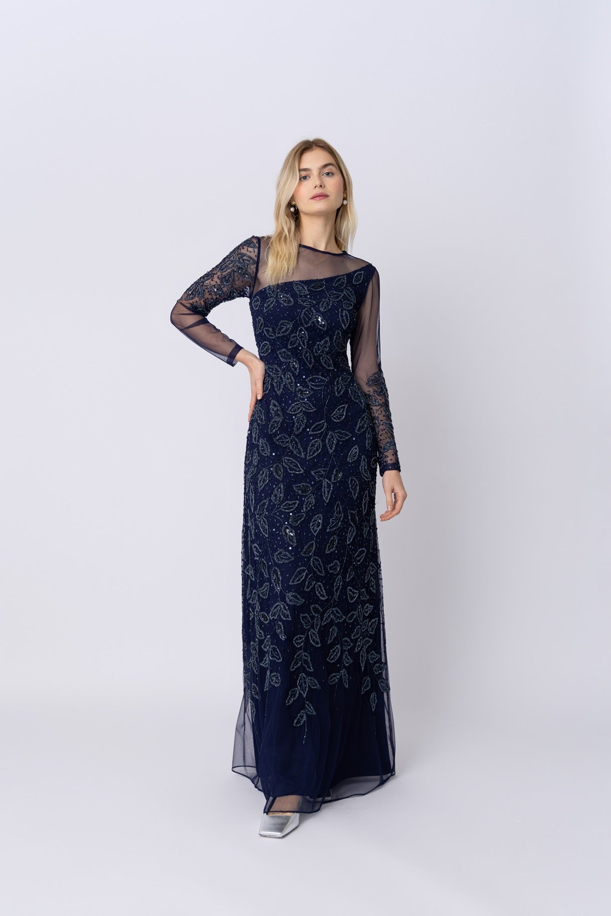 Raishma Couture Navy Sally Navy Gown