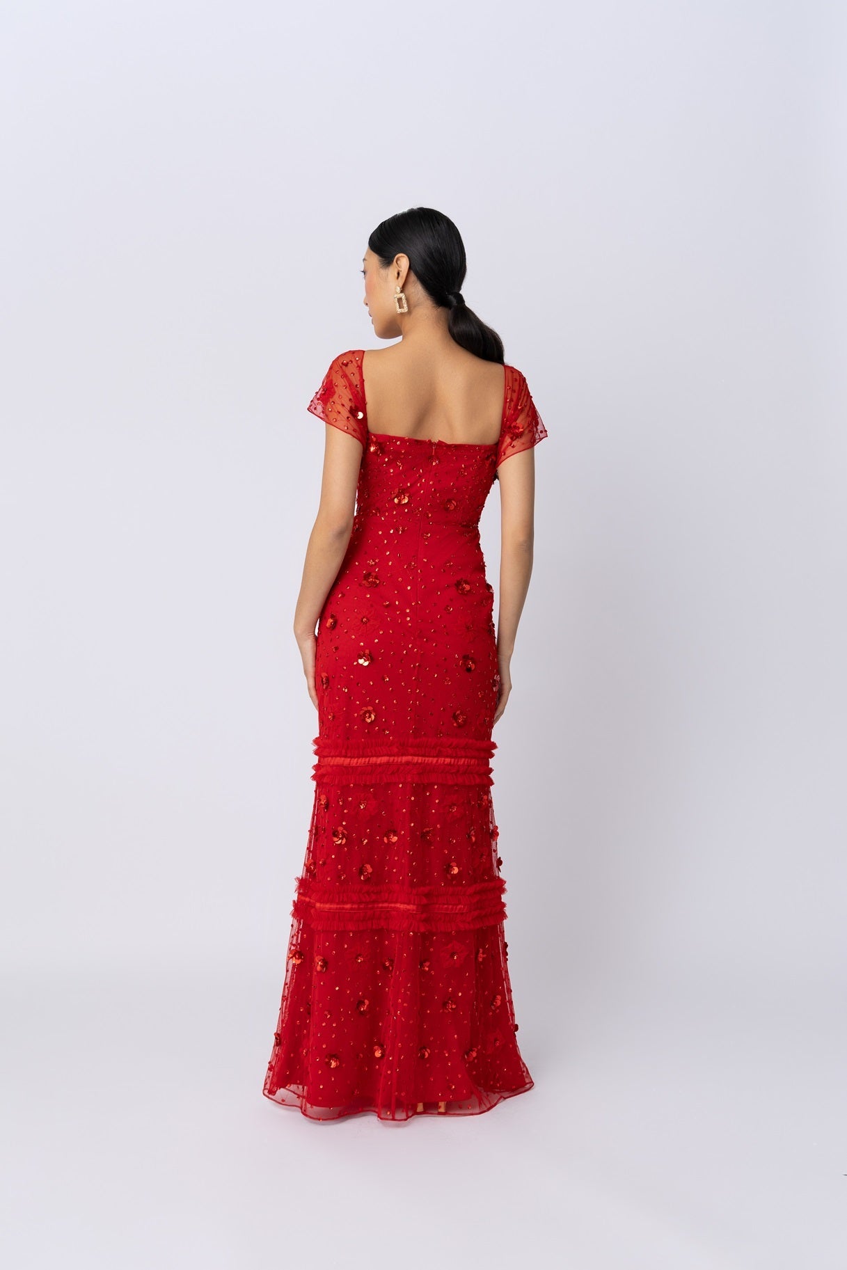Raishma Couture Red Scarlett Gown