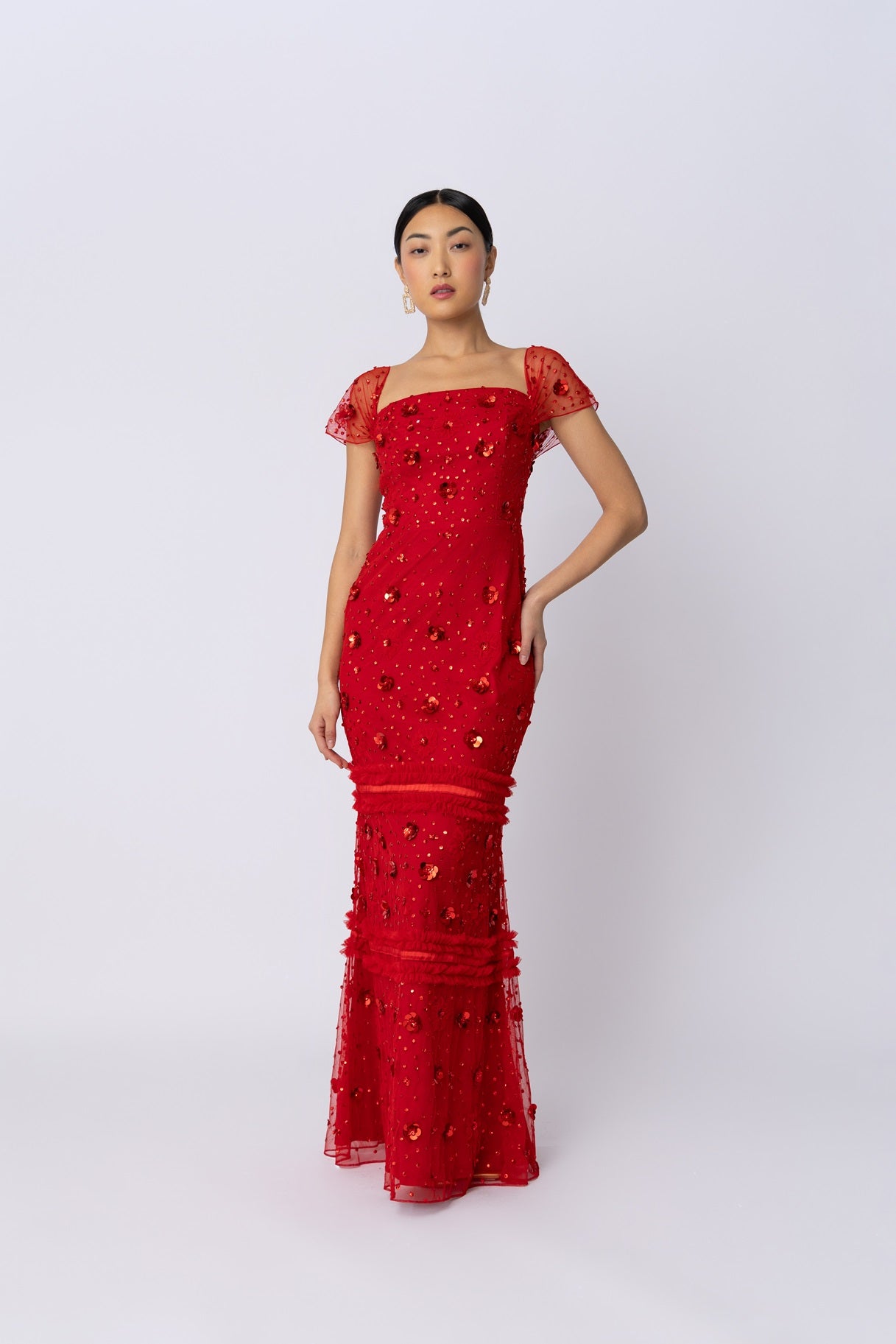 Raishma Couture Red Scarlett Gown