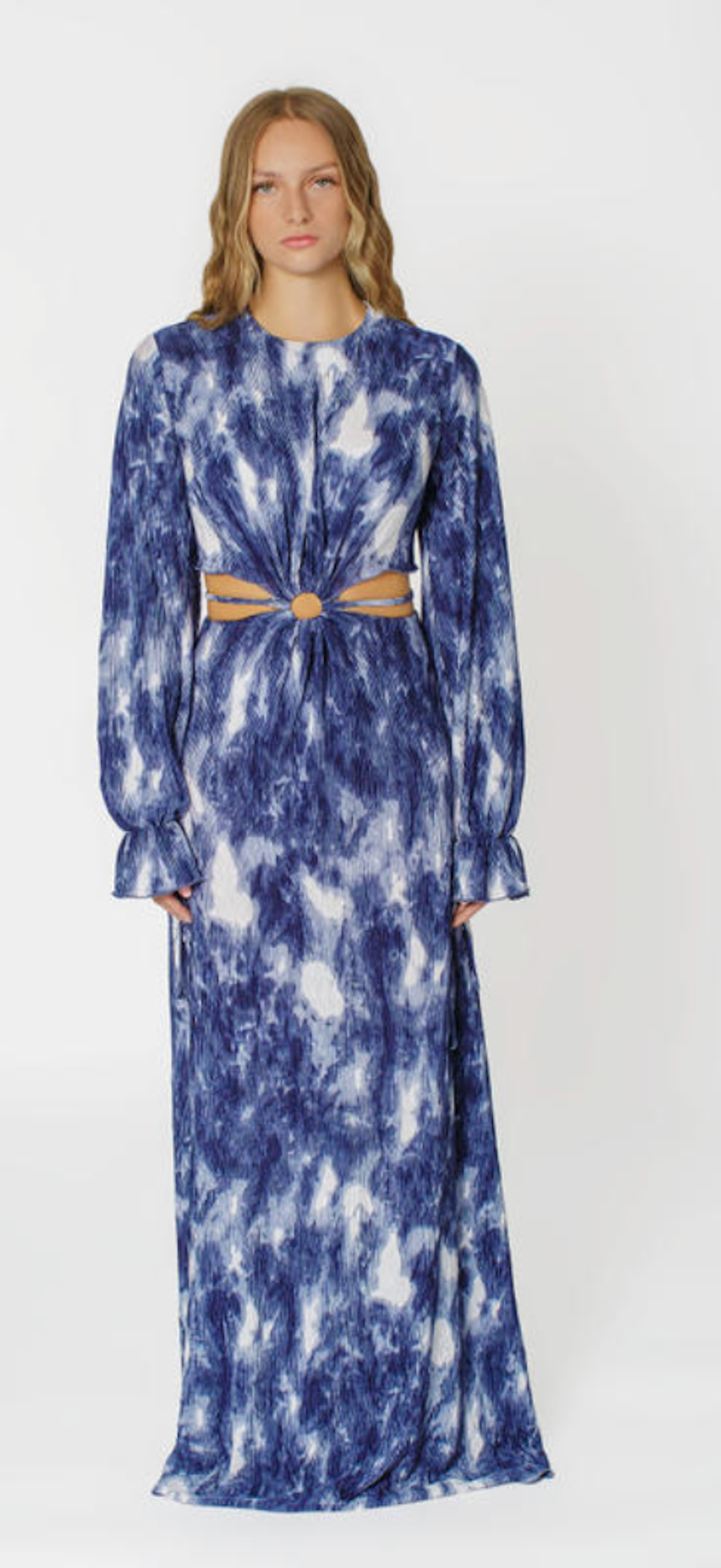 Josh And Nicol Zina Maxi dress- Blue and white