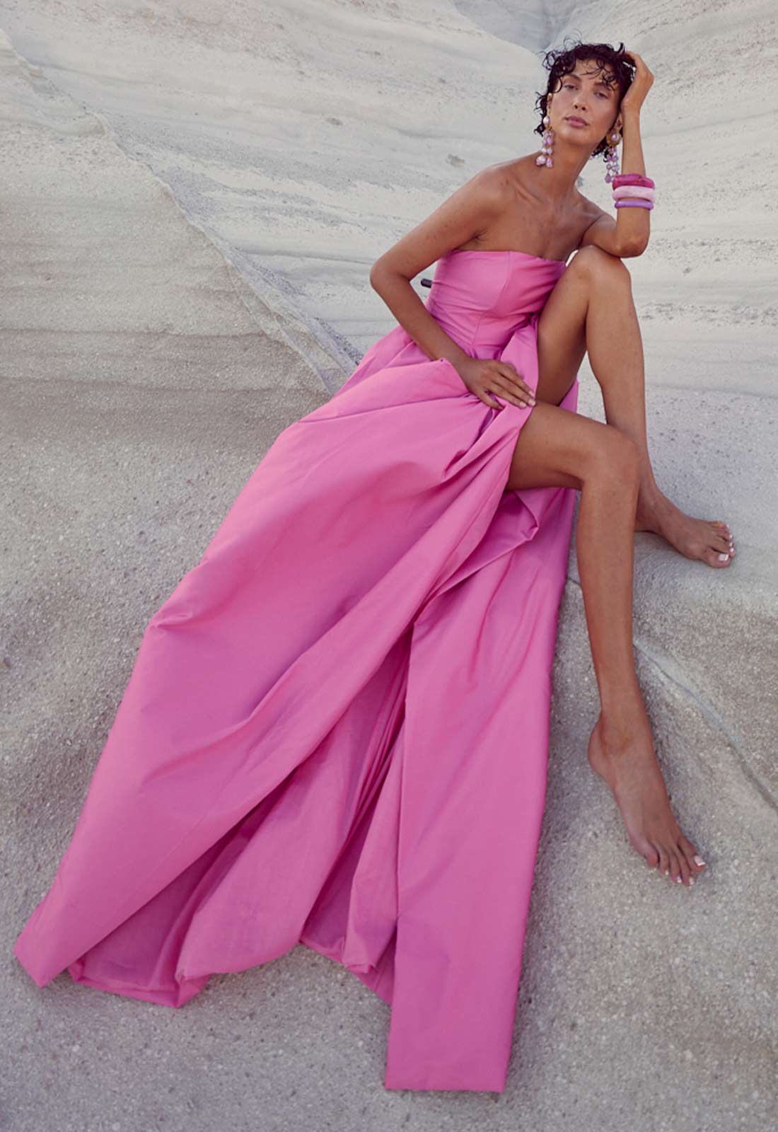 bright pink dress uk Kevan Jon Betty B Bright Pink Dress