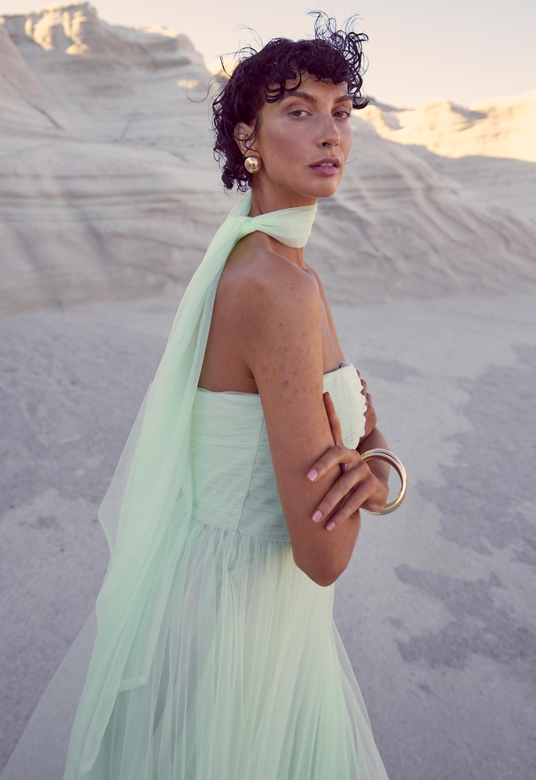 True Decadence Mint-Green Theodora Strapless Maxi Dress True Decadence Mint-Green Theodora Strapless Maxi Dress