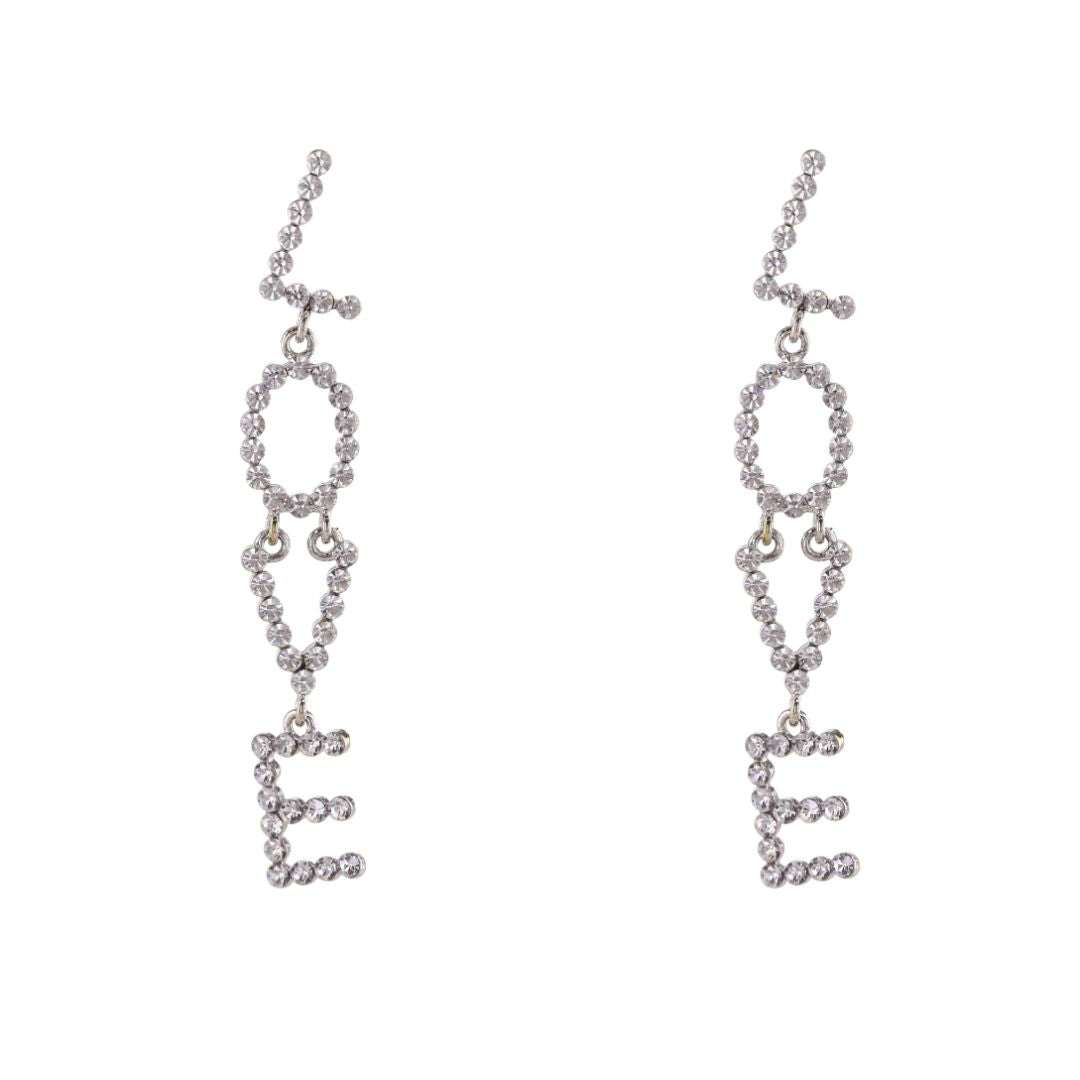loveRocks Crystal Love Drop Earring
