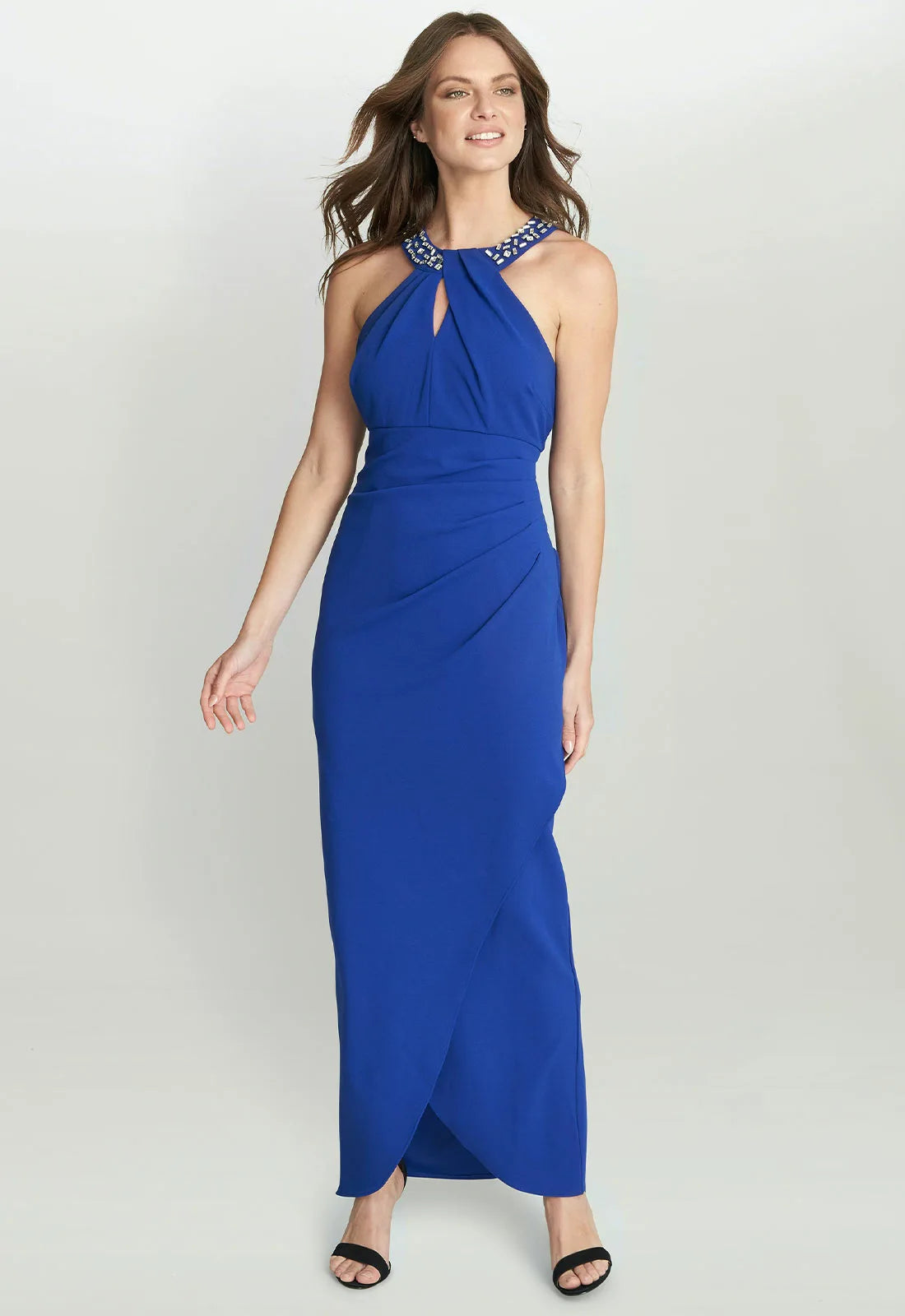 Gina Bacconi Blue Kassandra Maxi Dress