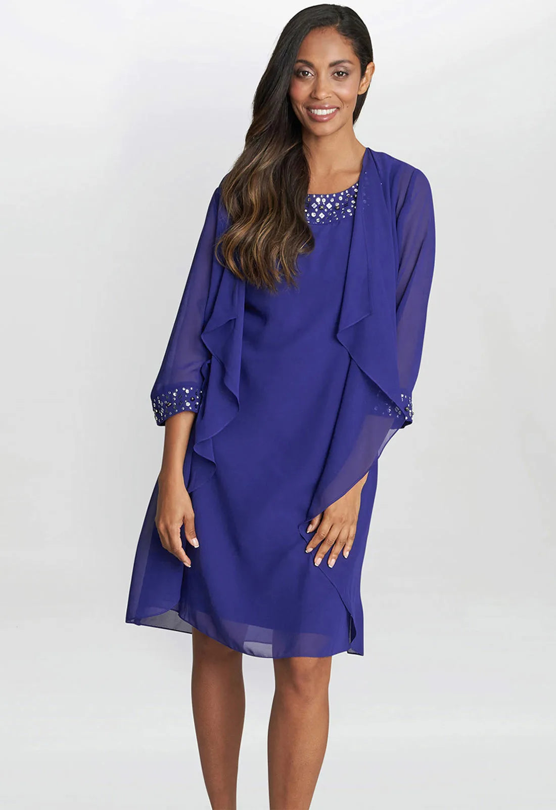 Blue Joseline Dress and Jacket