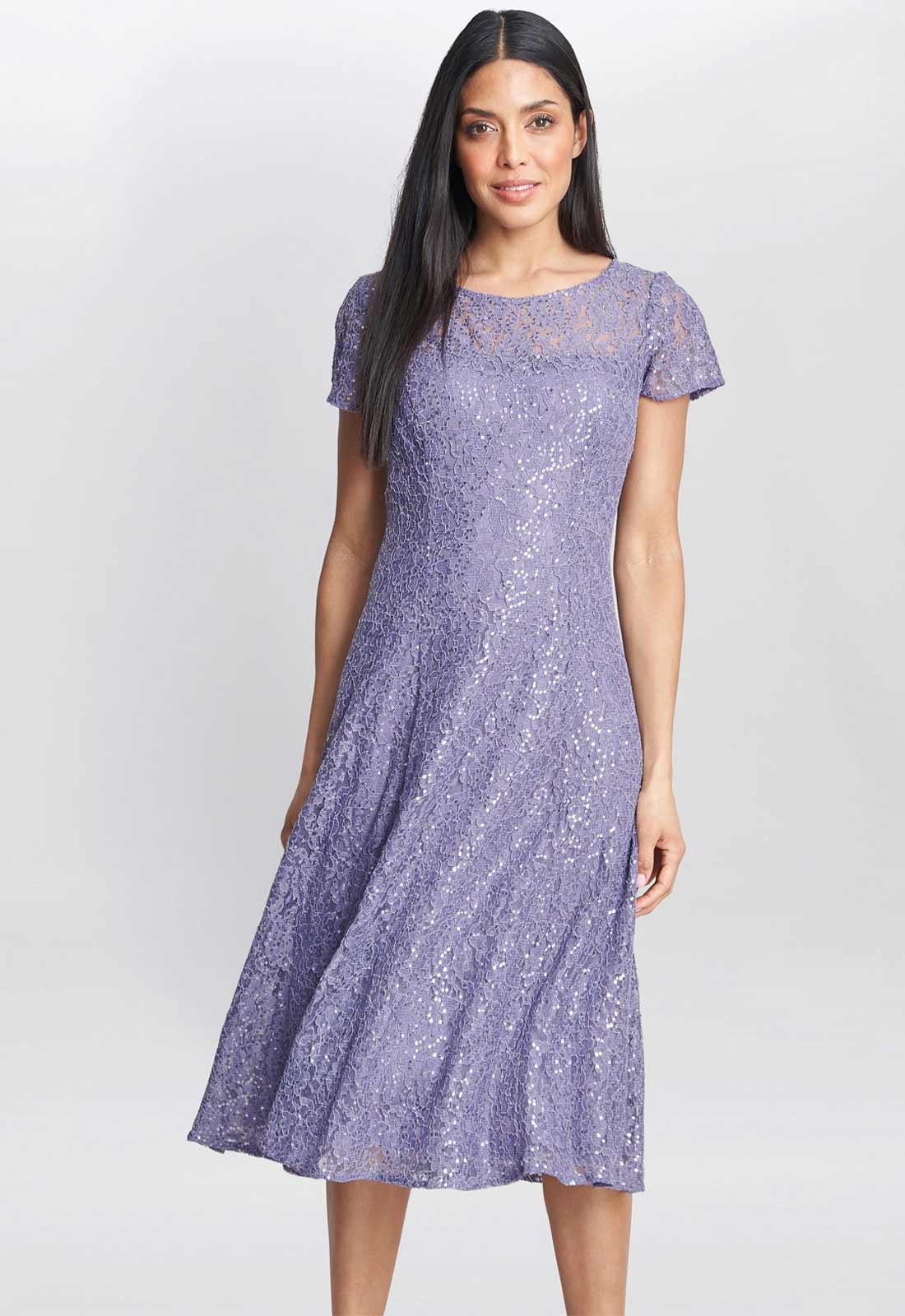 Gina Bacconi Lilac Genny Cocktail Dress