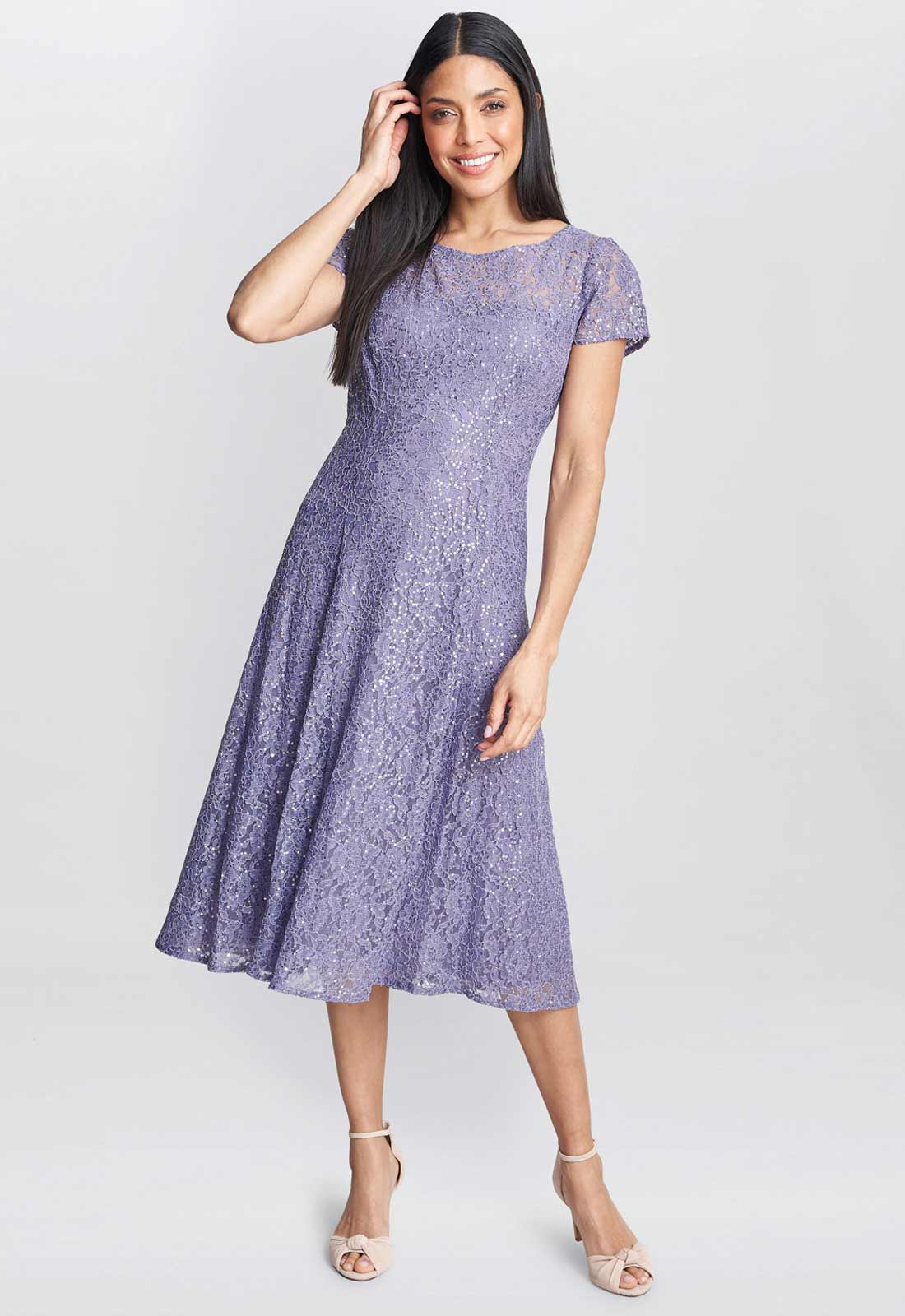 Gina Bacconi Lilac Genny Cocktail Dress