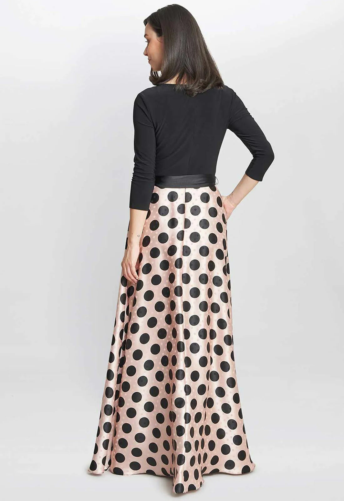 Gina Bacconi Ester Spot Maxi Dress