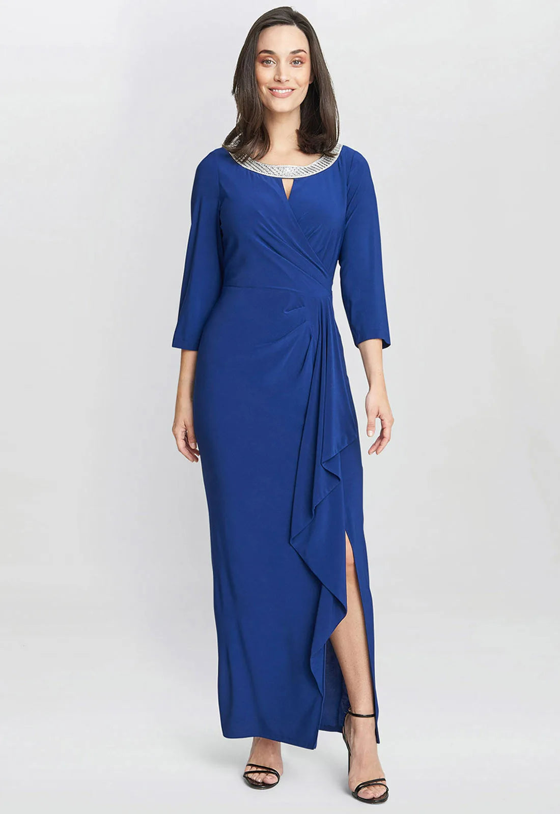 Gina Bacconi Blue Delilah Maxi Dress