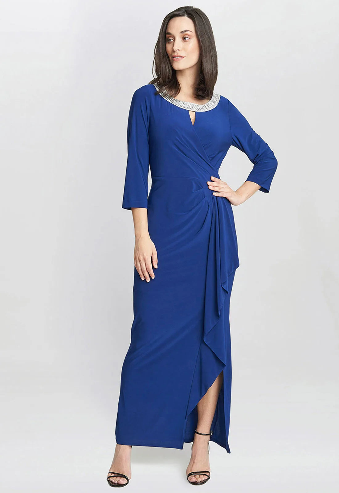 Gina Bacconi Blue Delilah Maxi Dress