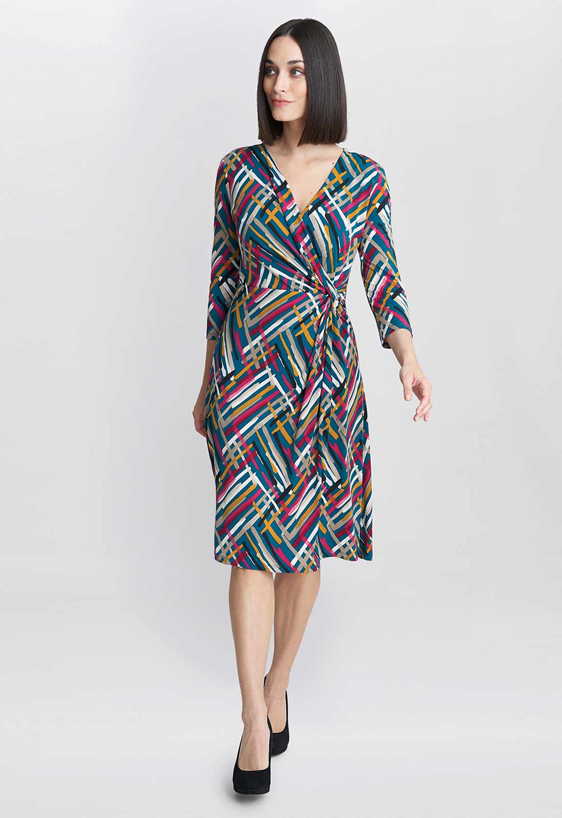 Gina Bacconi Blair Jersey Wrap Dress