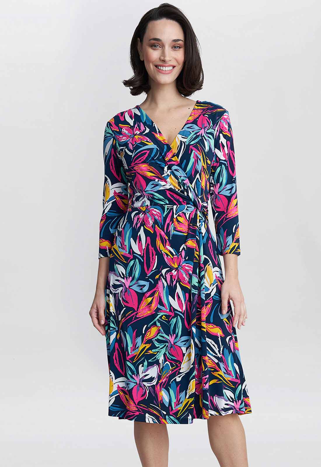 Gina Bacconi Carmel Jersey Wrap Dress