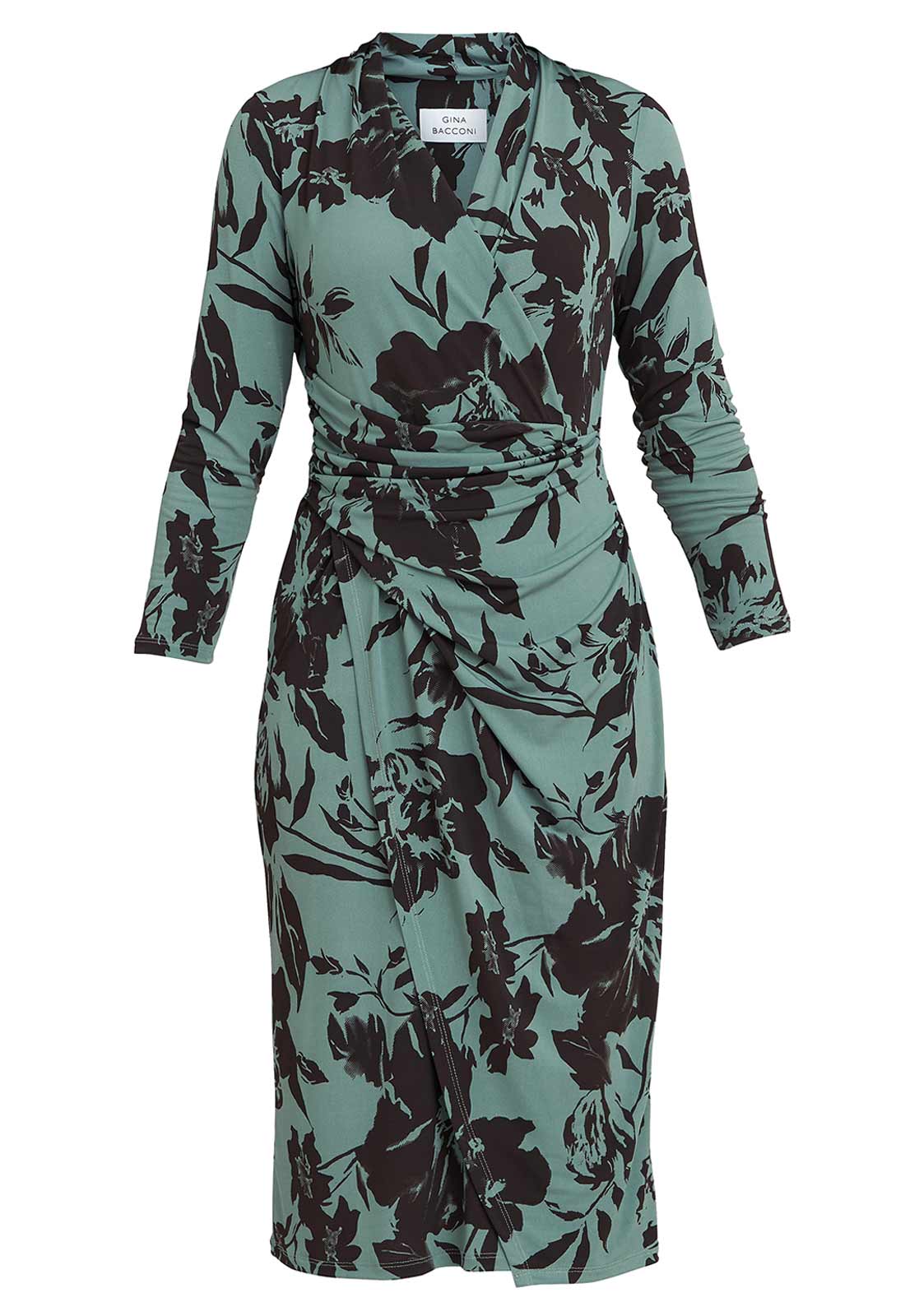 Gina Bacconi Sage Ivy Jersey Wrap Dress