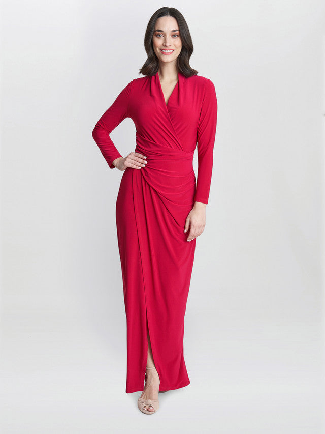 gina bacconi red dress Buy Gina Bacconi Red Alaura Belted Knit Midi Dress from Next Lebanon