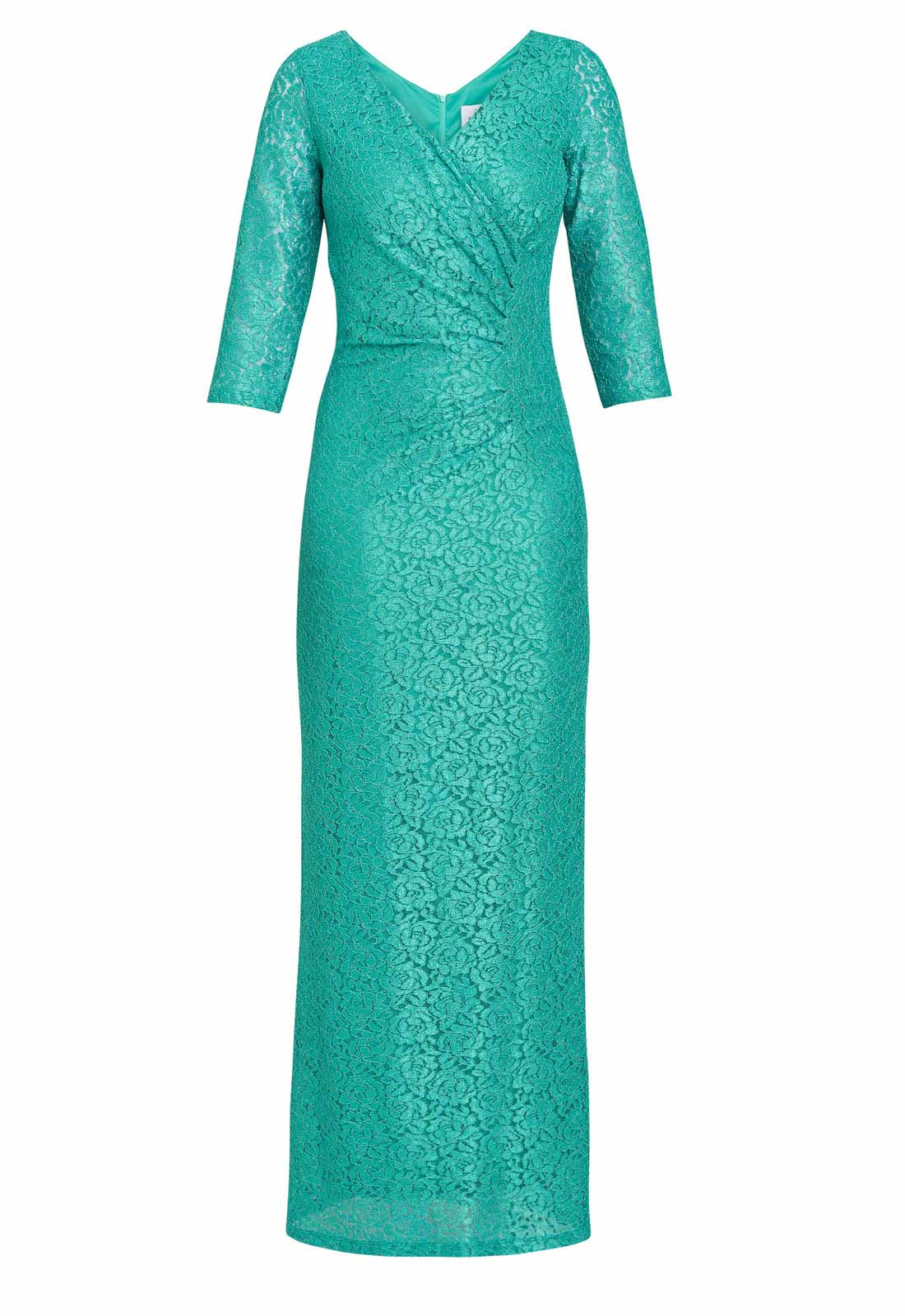 Gina Bacconi Jade Fearne Lace Wrap Maxi Dress