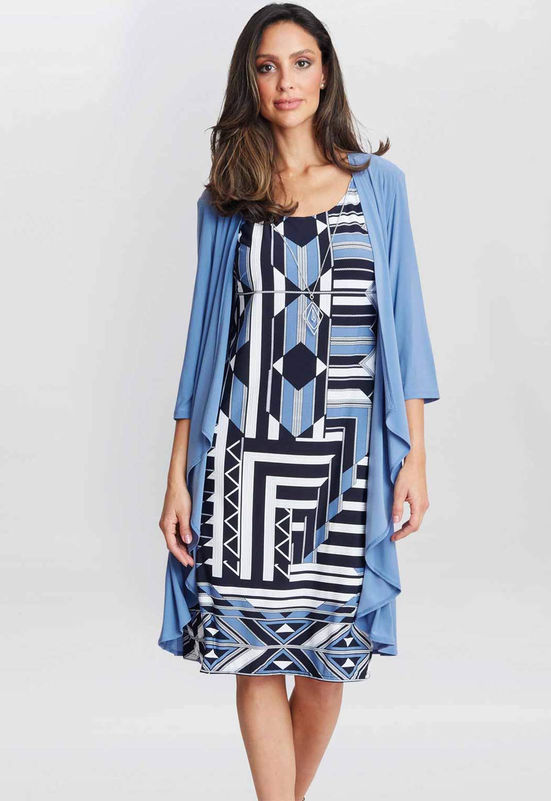 Gina Bacconi Perri Tatum Print Jacket And Dress