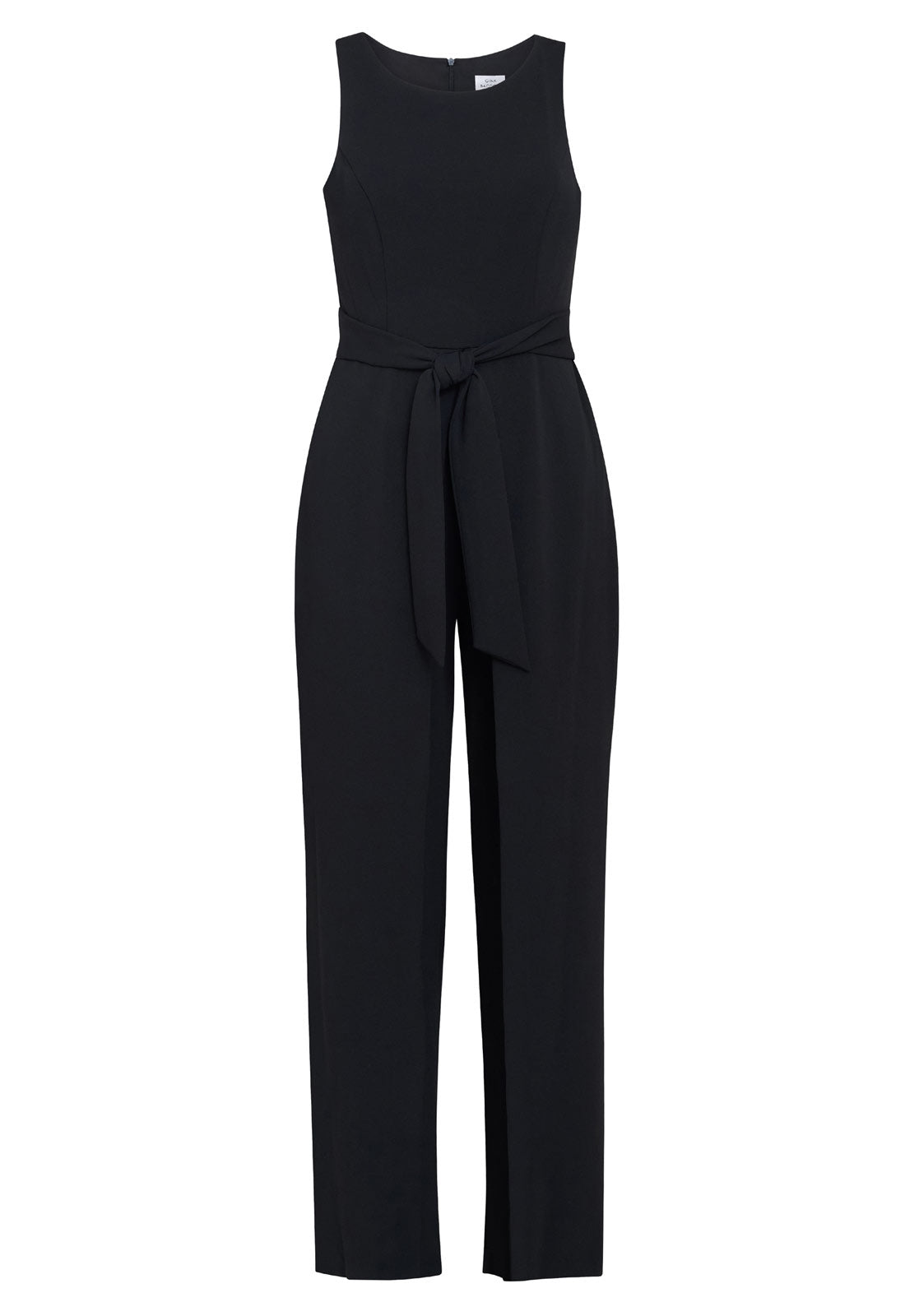 Gina Bacconi Black Dottie Wrap Effect Jumpsuit