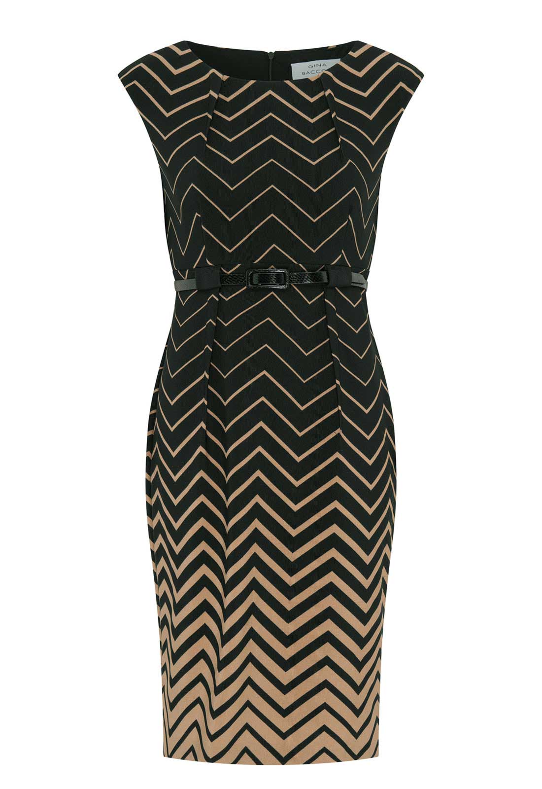 patterned workwear dress