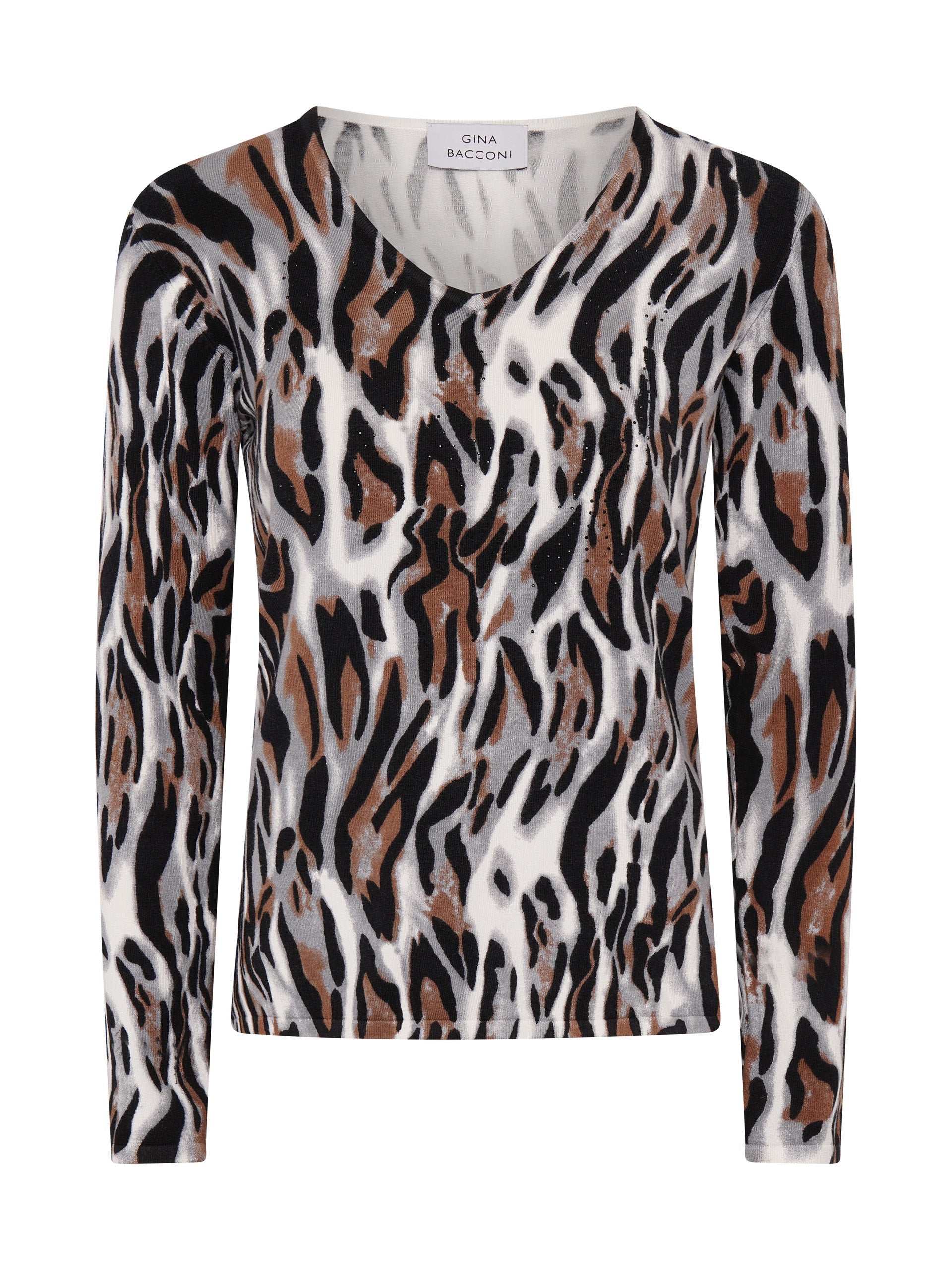 Gina Bacconi Leopard Nessa Animal Print Jumper